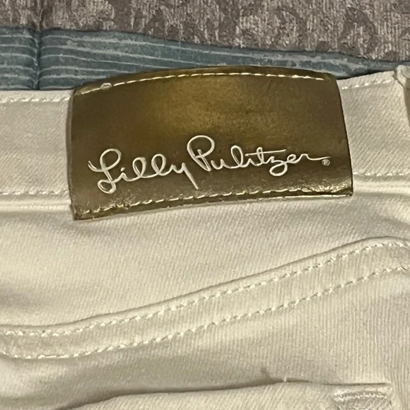 Lilly Pulitzer Women’s White Jeans Size 4 - Picture 6 of 11